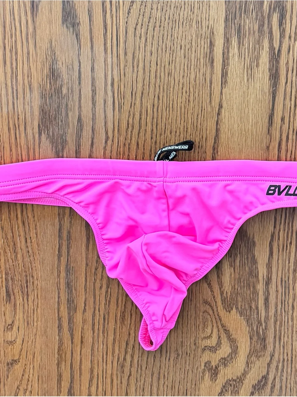 Men’s BVLGE Swim Thong in Neon Pink - Size Medium